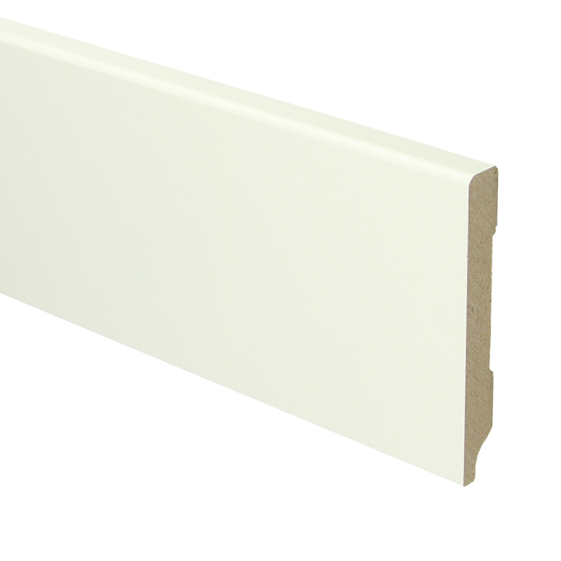 MDF Moderne plint 90x12 wit voorgelakt