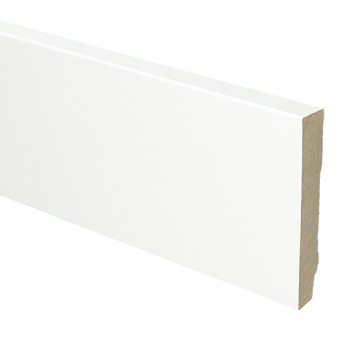 MDF plint recht 90x15 wit gefolied