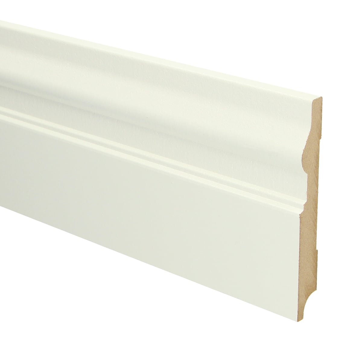MDF Renaissance plint 120x15 wit voorgelakt RAL 9010