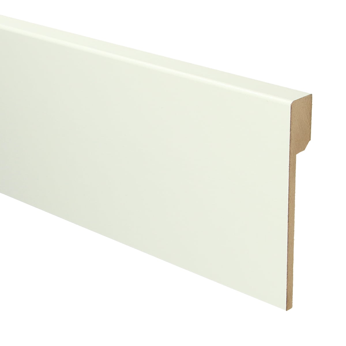 MDF Renovatieplint modern 120x18 voorgelakt RAL 9010 - kleur wit