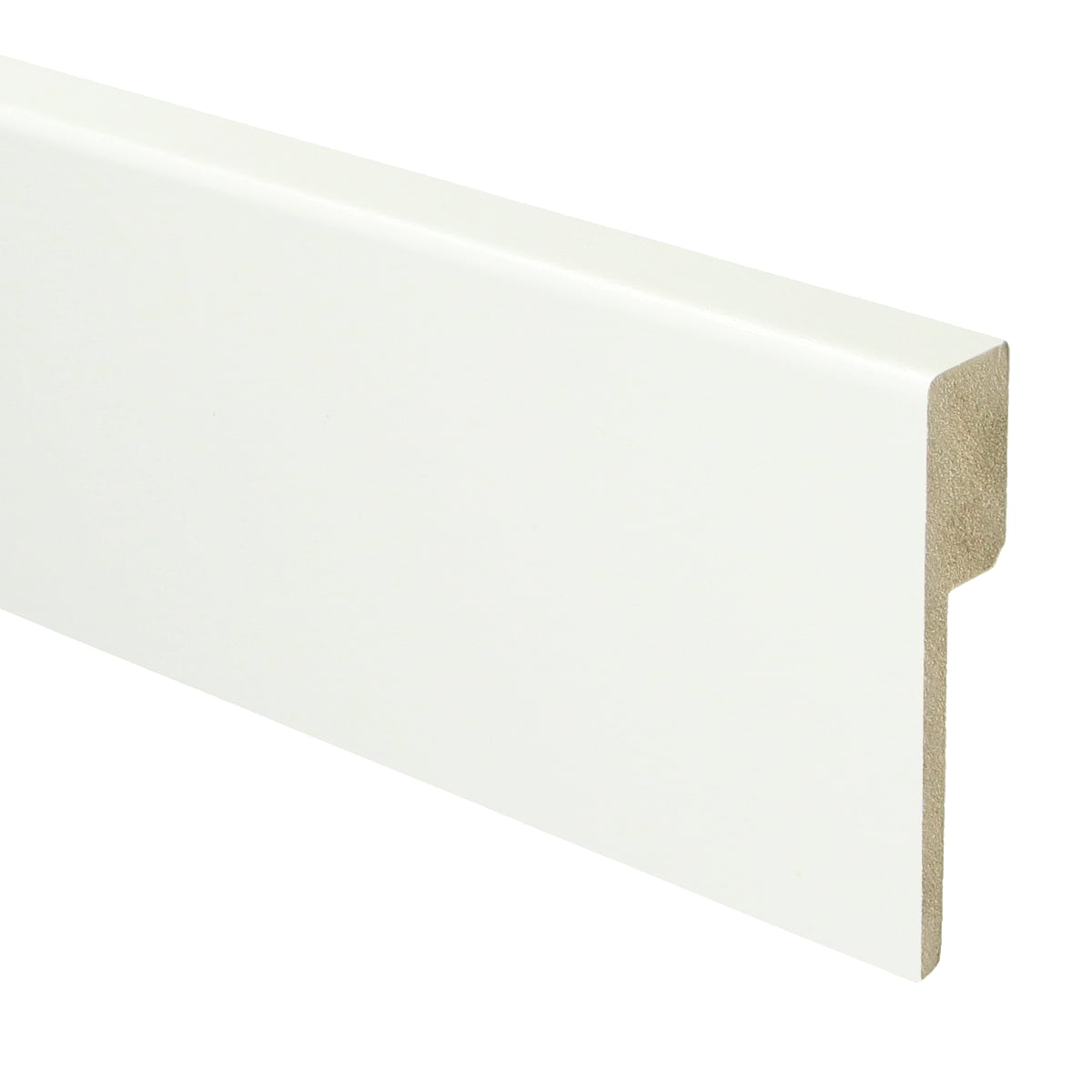 MDF Renovatieplint modern 90x18 voorgelakt RAL 9016 - kleur wit
