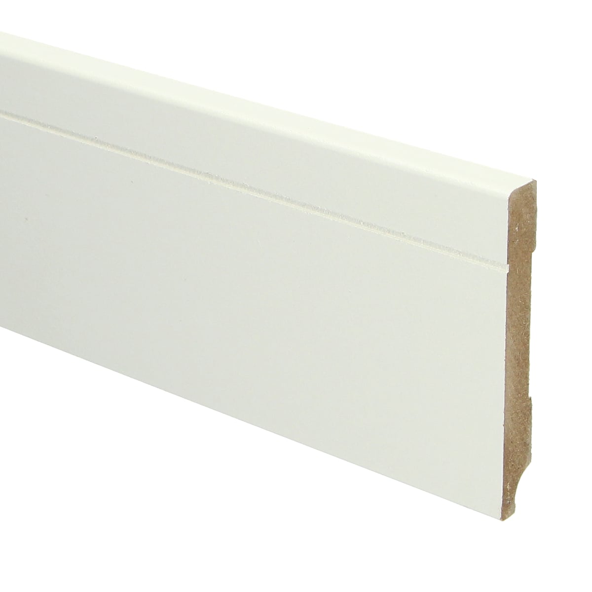 MDF Tijdloze plint 90x12 wit voorgelakt RAL 9010