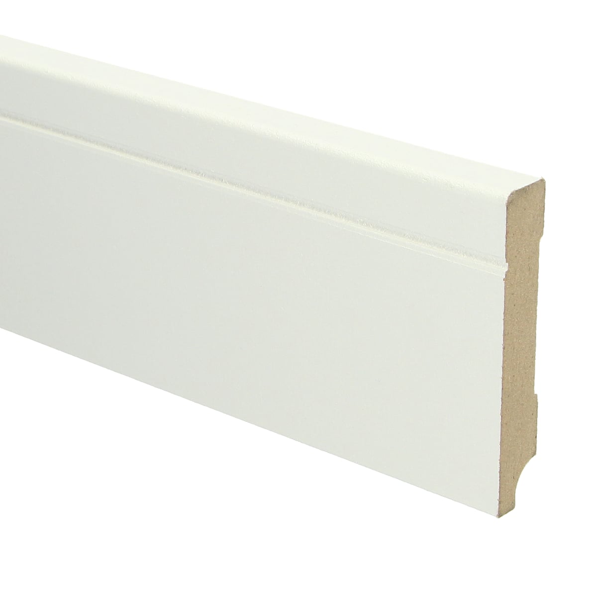 MDF Tijdloze plint 90x15 wit voorgelakt RAL 9010
