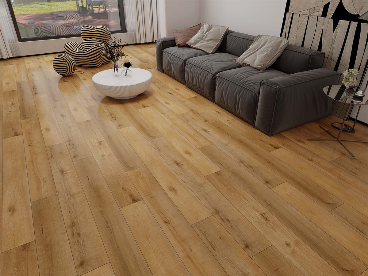 Natural Plank Dry-Back - PVC vloer in beige, rechte planken (foto 2)