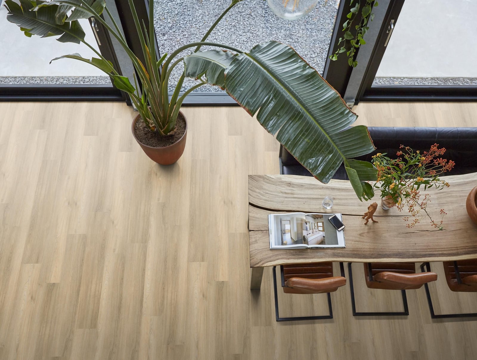 Paddington dryback beige - PVC vloer, rechte planken (foto 3)
