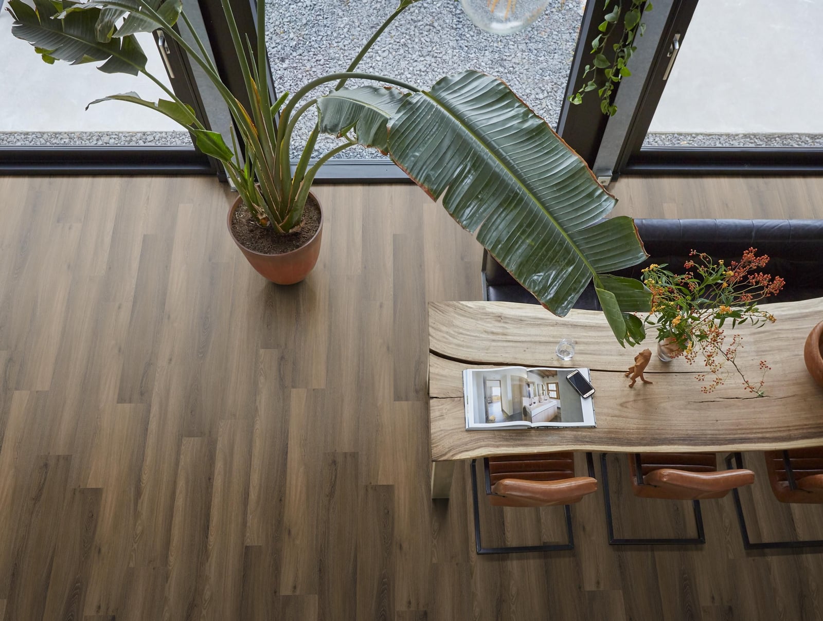 Paddington dryback warm brown - PVC vloer in bruin, rechte planken (foto 3)