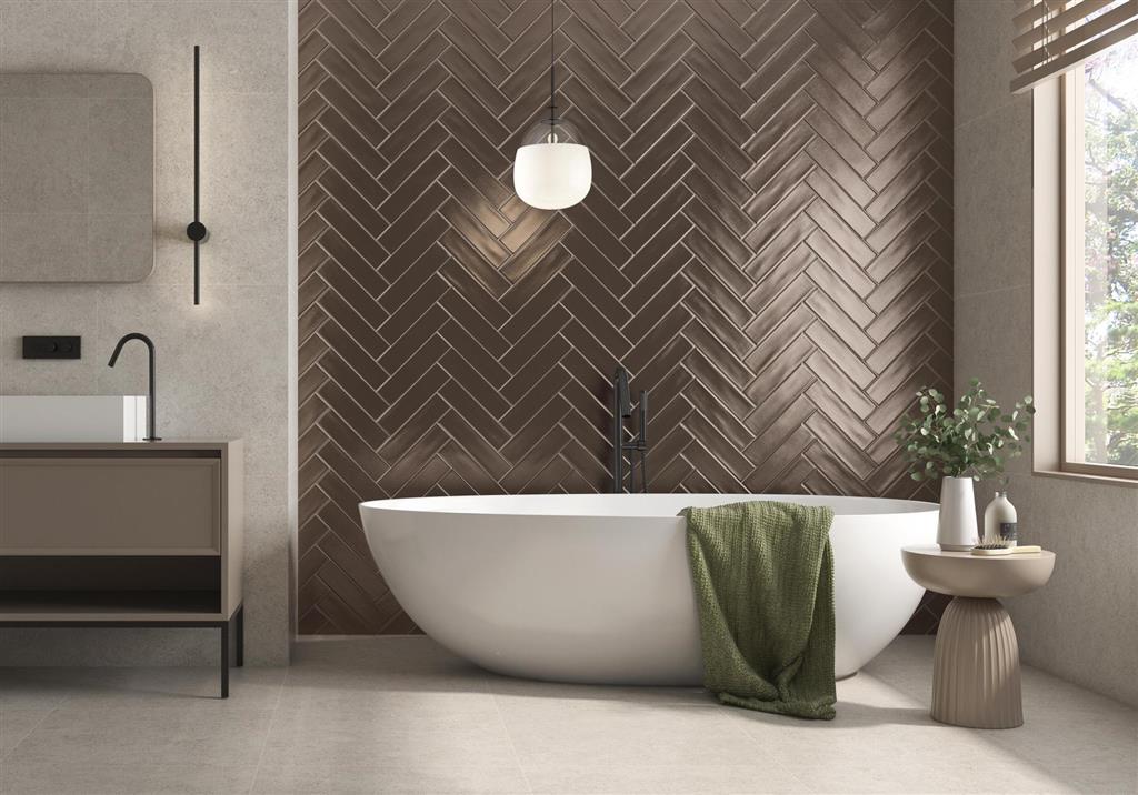 Pamesa Aurea Bronze wandtegel mat - kleur brons (foto 3)