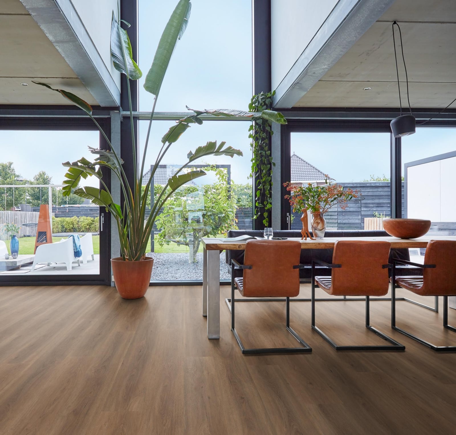 Parramatta dryback warm brown - PVC vloer in bruin, rechte planken (foto 2)