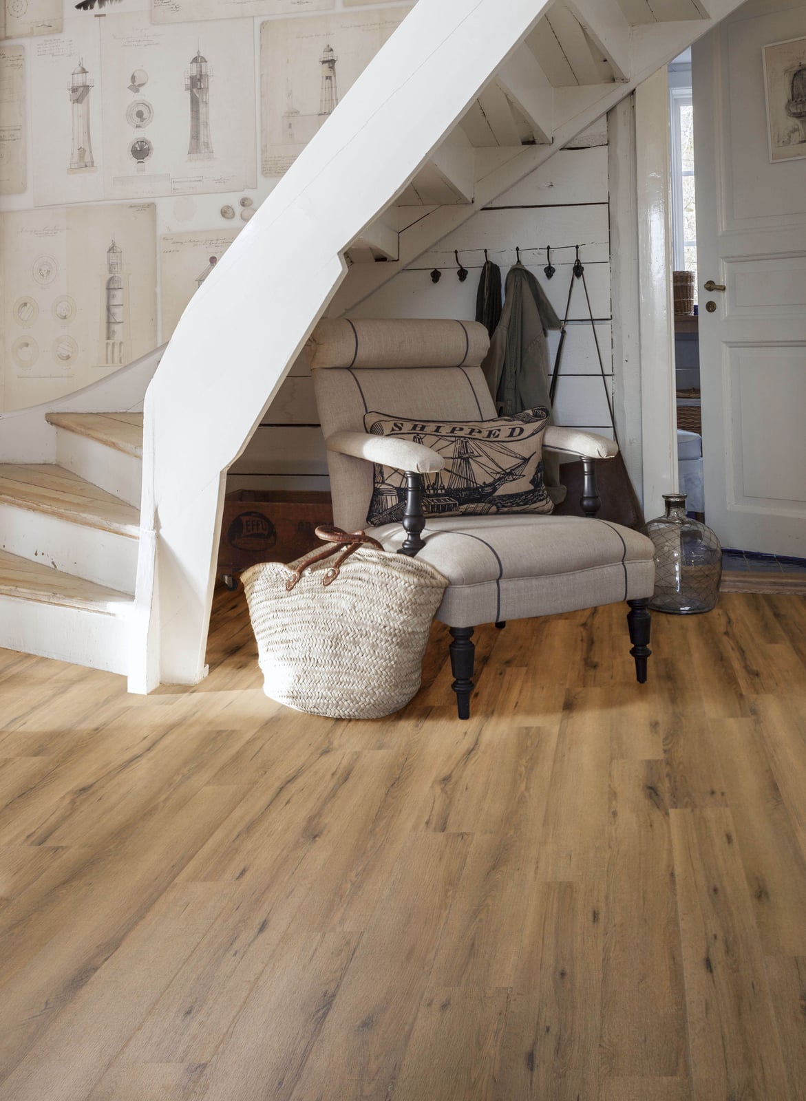 Gelasta City Rigid Click 5601 Smoked Oak Natural - PVC vloer in bruin, rechte planken (foto 2)