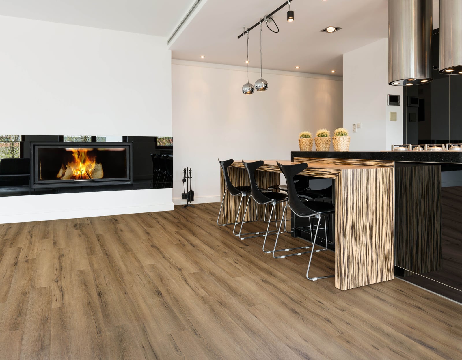 Gelasta City Rigid Click 5601 Smoked Oak Natural - PVC vloer in bruin, rechte planken (foto 3)