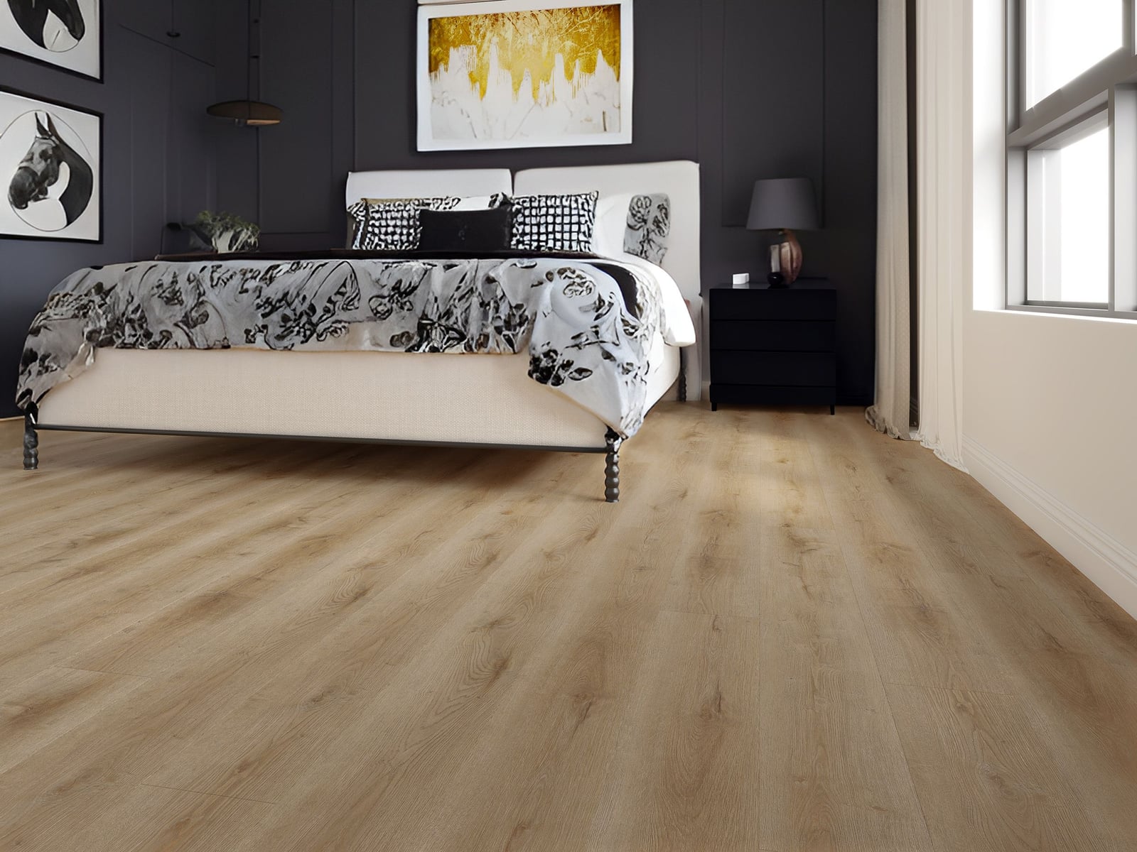 Gelasta Dynamic Rigid Click 3501 Natural smoked - PVC vloer in bruin, rechte planken (foto 2)