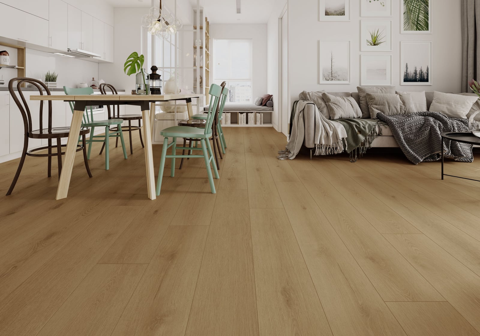 Gelasta Firmfit Silent 7502 Sierra Naturel - PVC vloer in naturel eiken, rechte planken (foto 2)