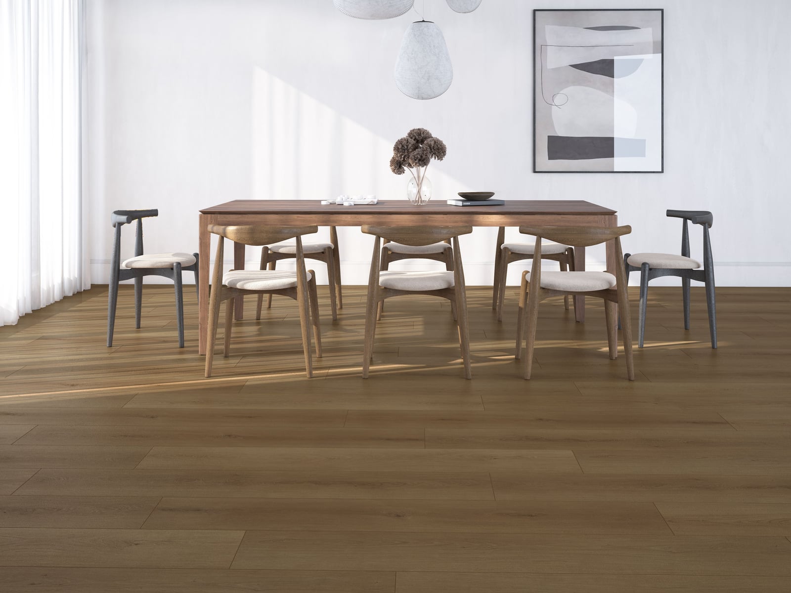 Gelasta Firmfit Silent 7702 Summerfield Cinnamon - PVC vloer in bruin, rechte planken (foto 2)