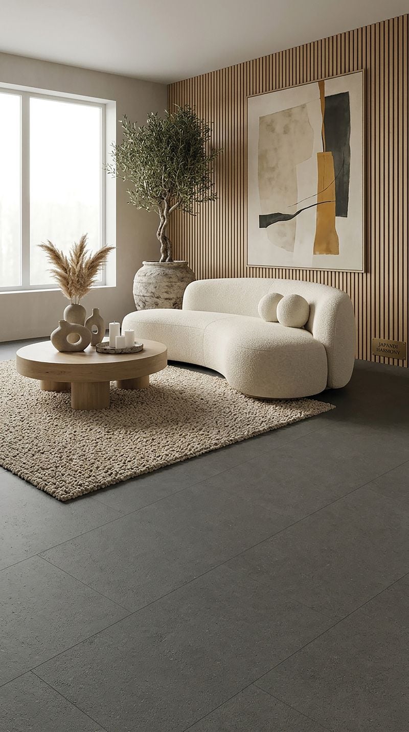 Gelasta Firmfit Silent Tegel 7900 Concrete Grey - PVC vloer in grijs, rechte planken (foto 2)