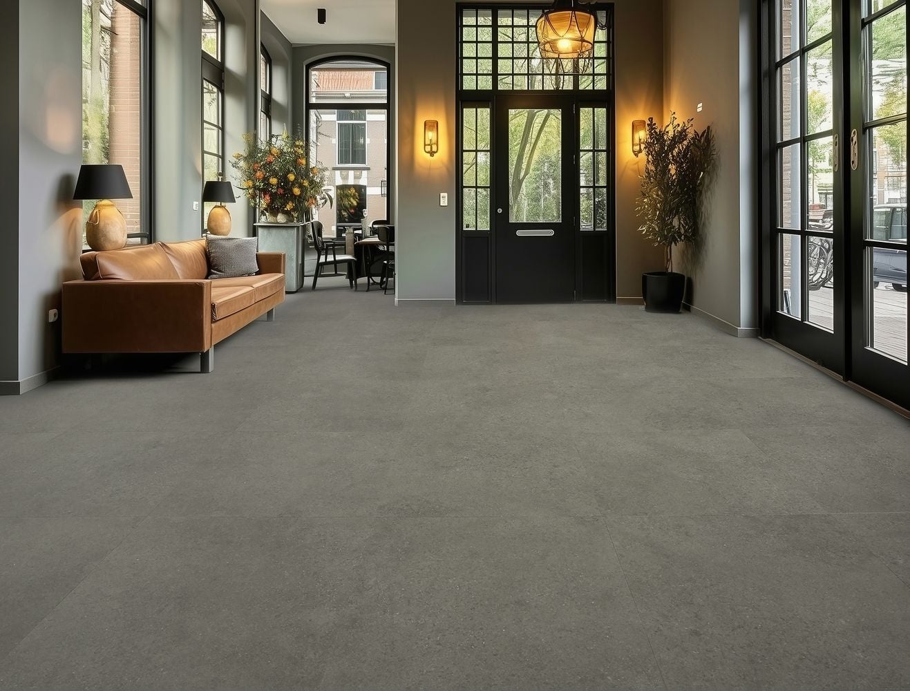 Gelasta Flash 2200 Basalt Grey - PVC vloer in grijs, tegelformaat (foto 3)