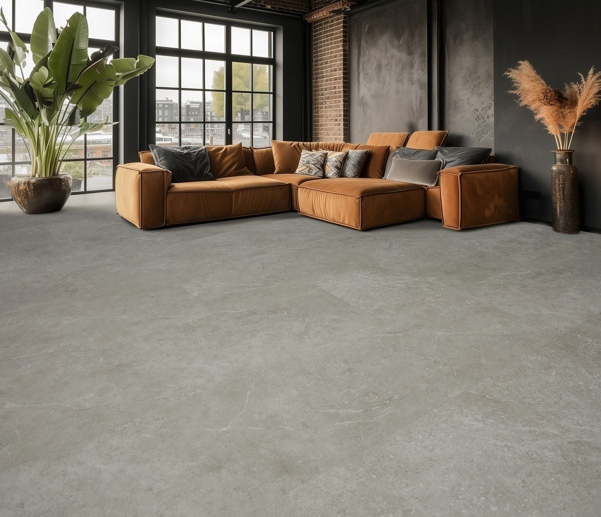 Gelasta Fusion Rigid Click 2700 Carrara Light Grey - PVC vloer in grijs, tegelformaat (foto 3)