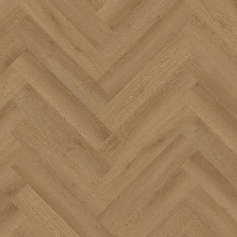 Gelasta Intense Walvisgraat 1402 Oak Brown - PVC vloer in bruin