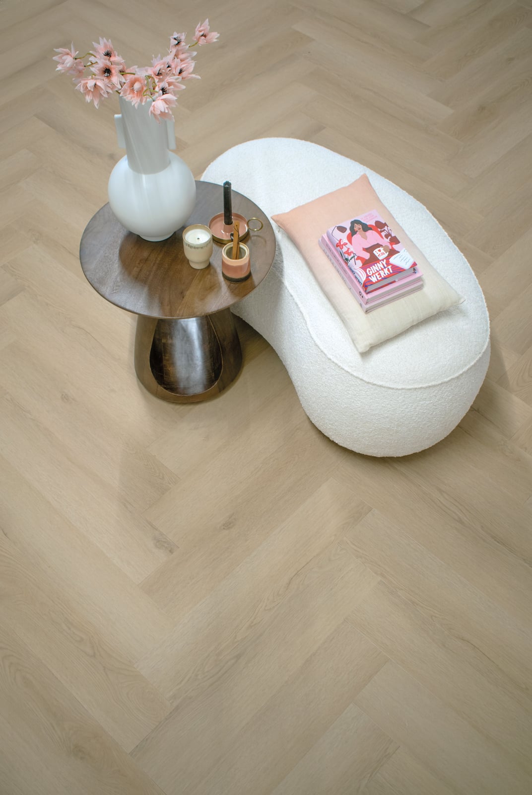 Gelasta Sierra Visgraat 2103 Natural - PVC vloer in naturel eiken (foto 2)