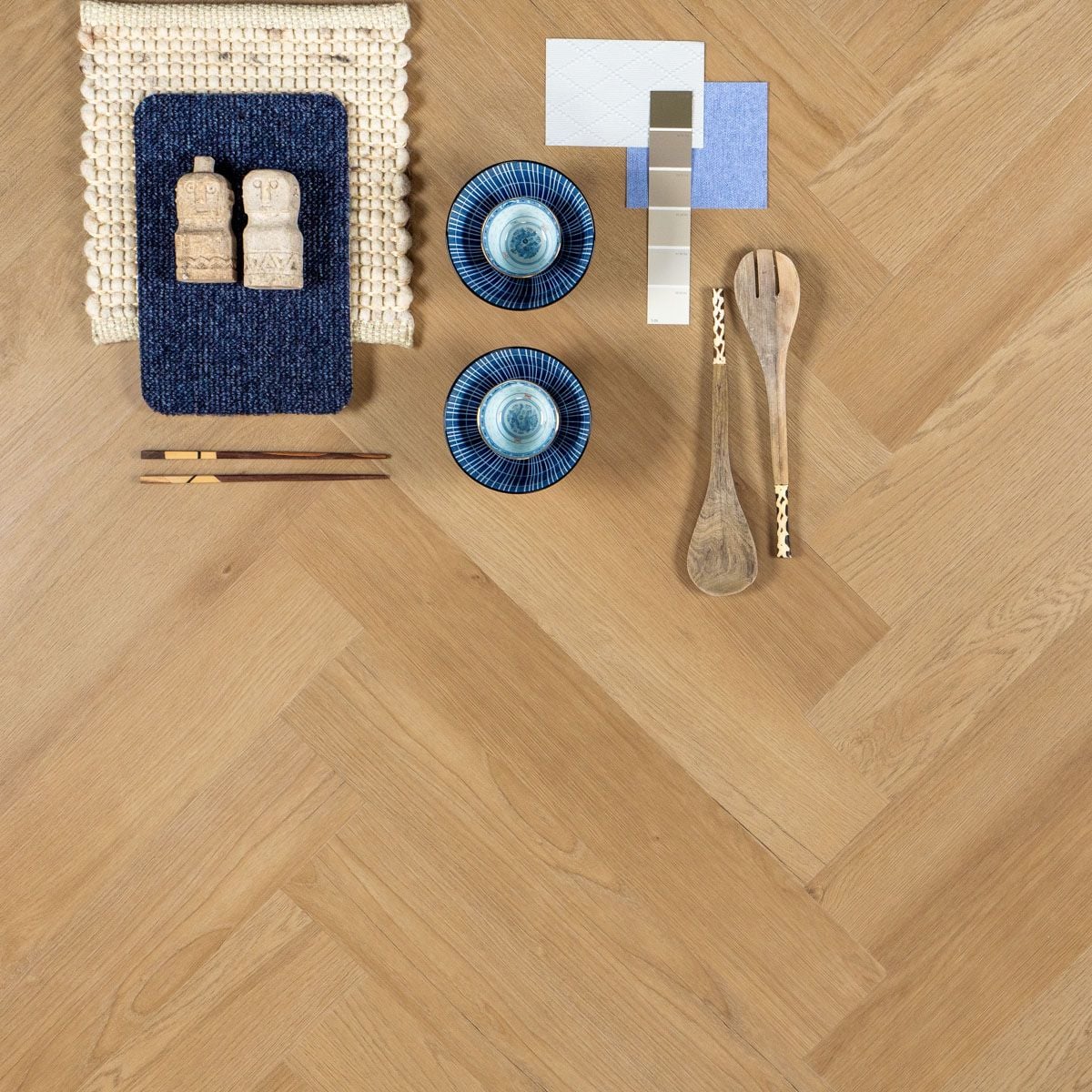 Otium Hammam Visgraat SPC Rigid Click - PVC vloer in naturel eiken (foto 2)