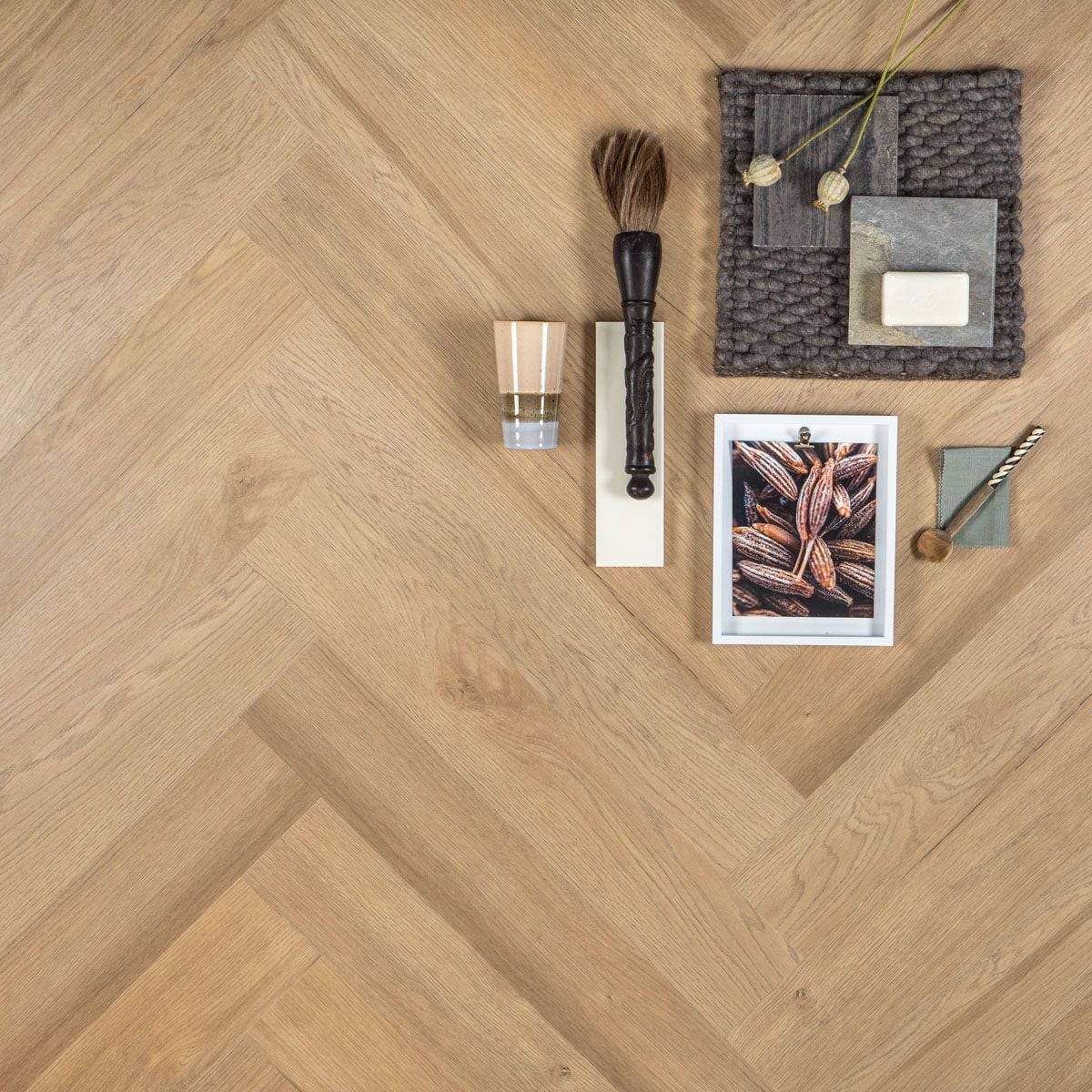 Otium Lux Visgraat SPC Rigid Click - PVC vloer in beige (foto 2)
