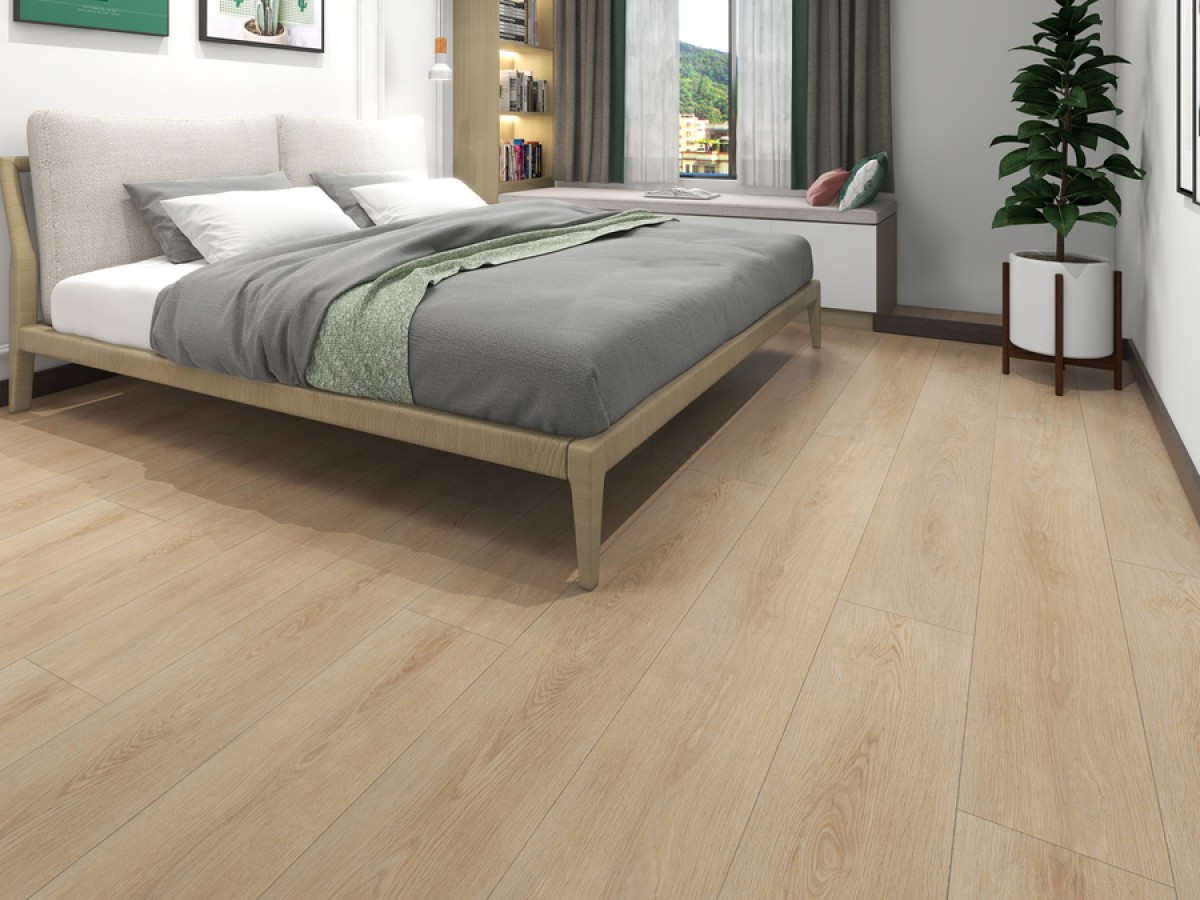 Slate Oak Plank Dry-Back - PVC vloer in bruin, rechte planken (foto 2)