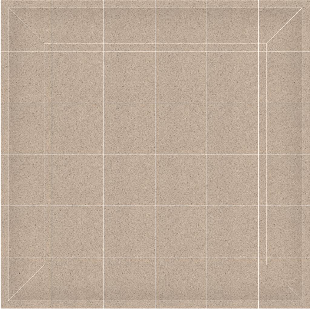 Steenbok Project Pompei Douchebak set decortegel mat - kleur beige