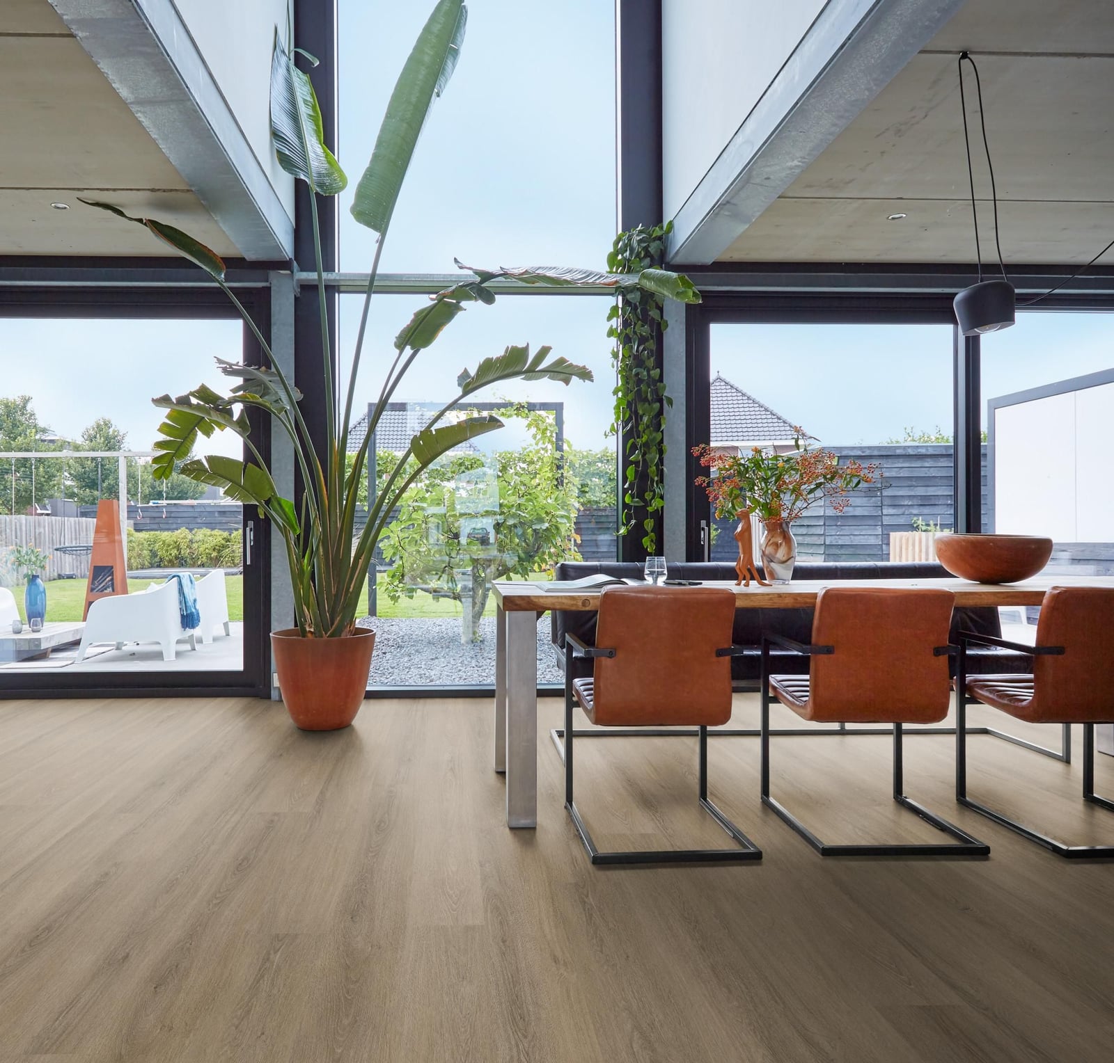 Sutton dryback smoky - PVC vloer in bruin, rechte planken (foto 2)