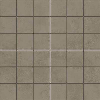Taupe Matt 4,8x4,8 30x30 Mosaic AEW 046-1 - tegel in grijs, mozaïek