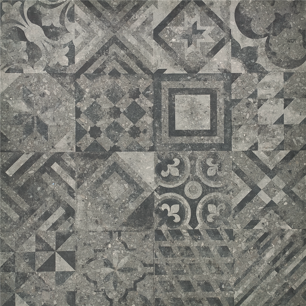 Tile Systems Decor Grey vloertegel mat - kleur zwart