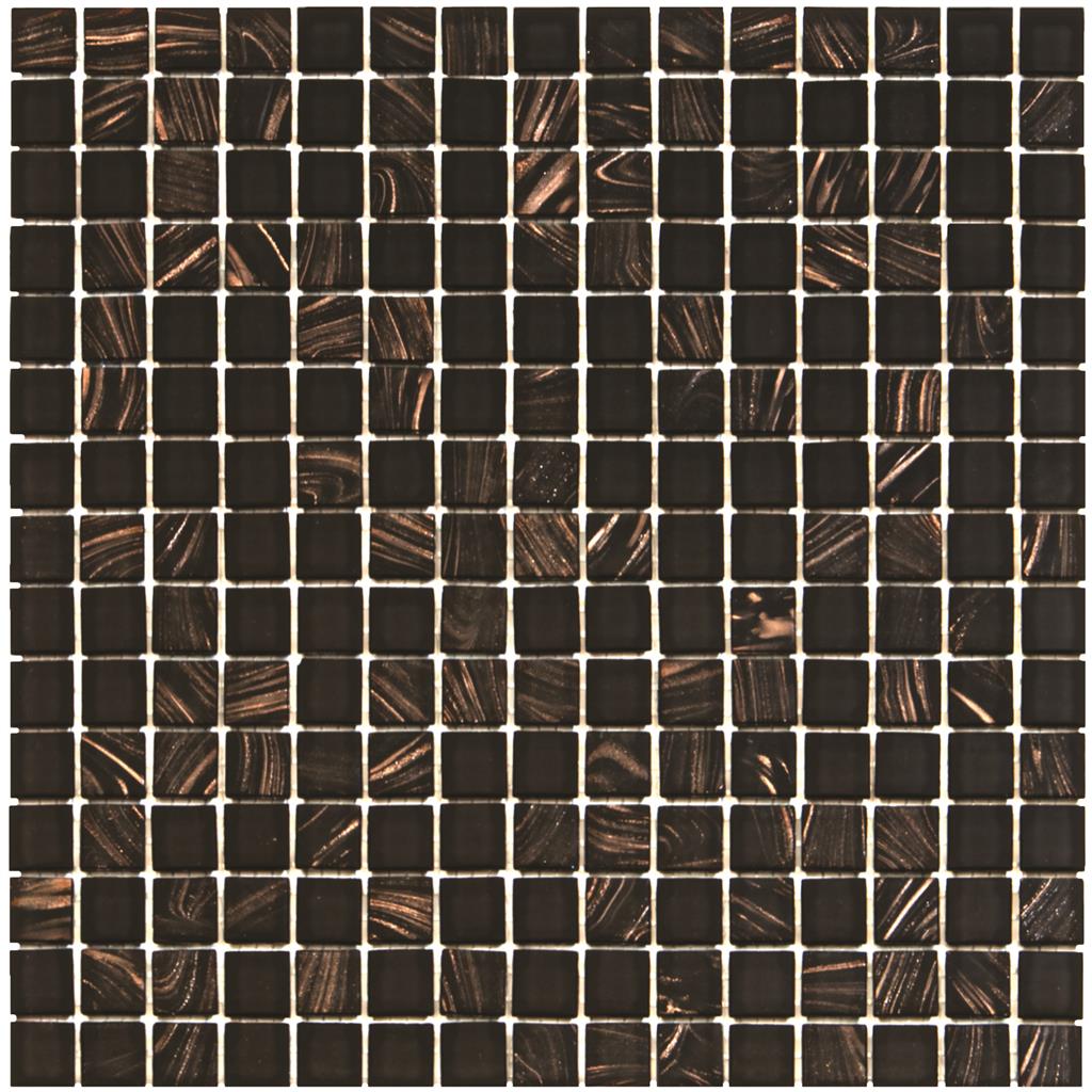 TMF Amsterdam Black Golden Vein Square mozaïek - tegel in zwart