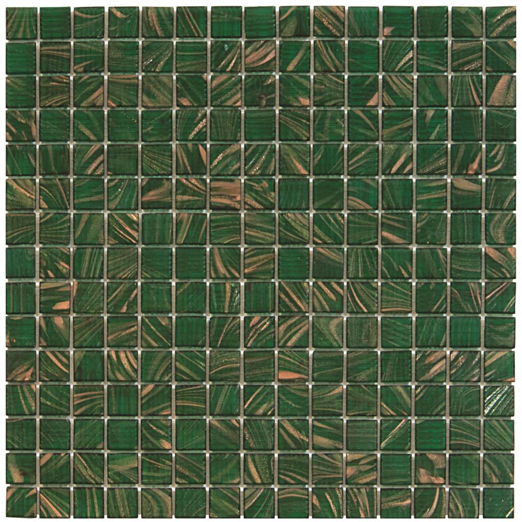 TMF Amsterdam Medium Green Golden Vein Square mozaïek - tegel