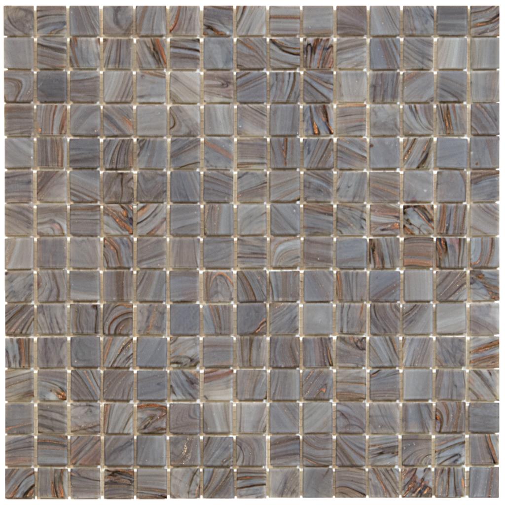TMF Amsterdam Medium Grey Golden Vein Square mozaïek - tegel