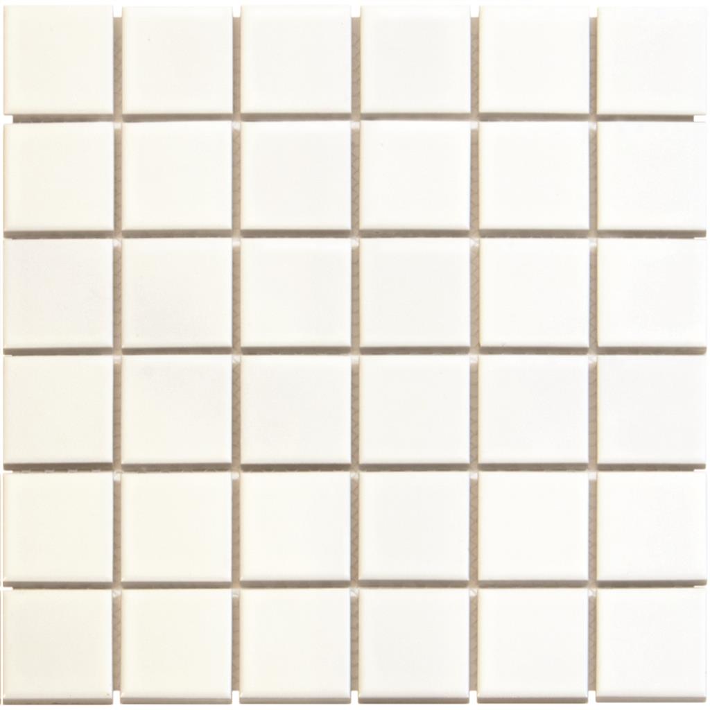 TMF Barcelona Extra White Square mozaïek glans - tegel