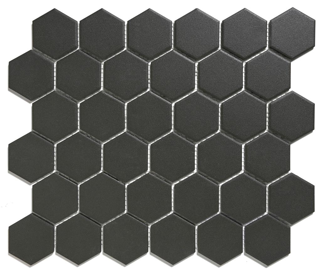 TMF London Black R11 Hexagon mozaïek - tegel