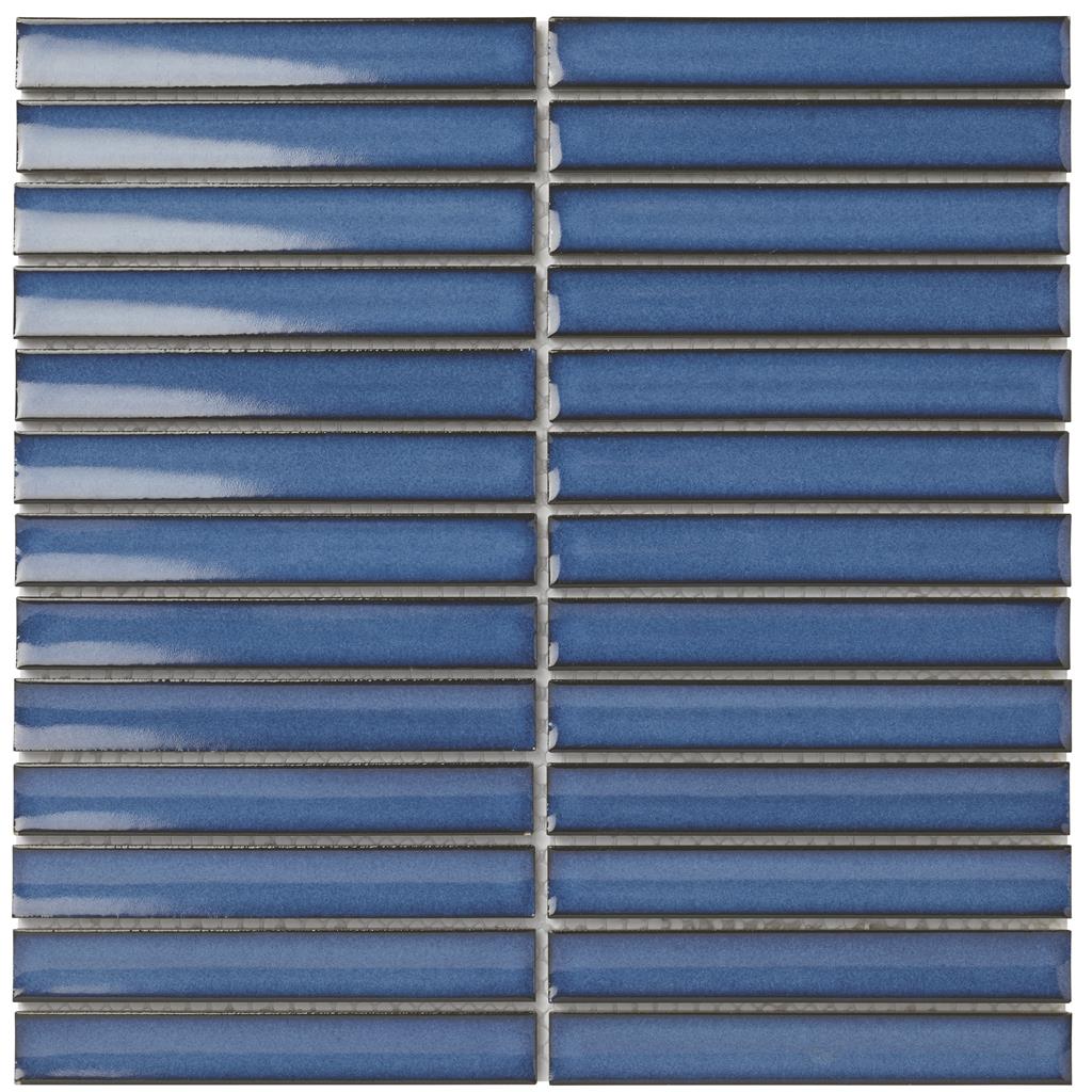 TMF Sevilla Jeans Blue Finger mozaïek glans - tegel