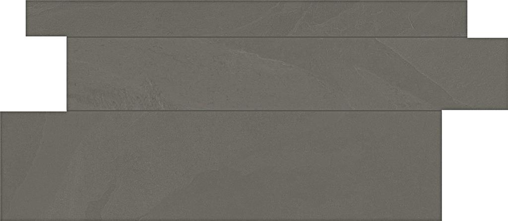 Unicom Starker Brazilian slate Elephant grey Plank mozaïek mat - tegel in grijs