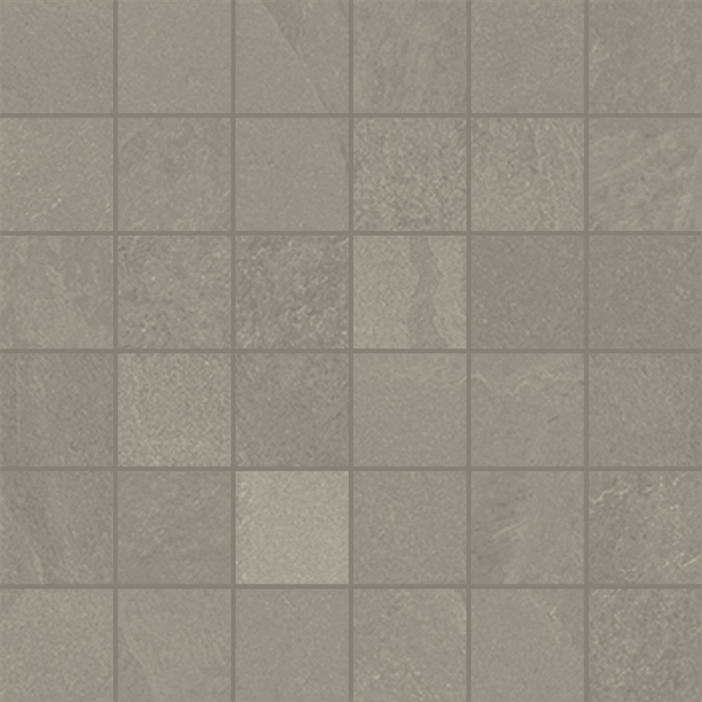 Unicom Starker Brazilian slate Silk grey mozaïek mat - tegel in grijs