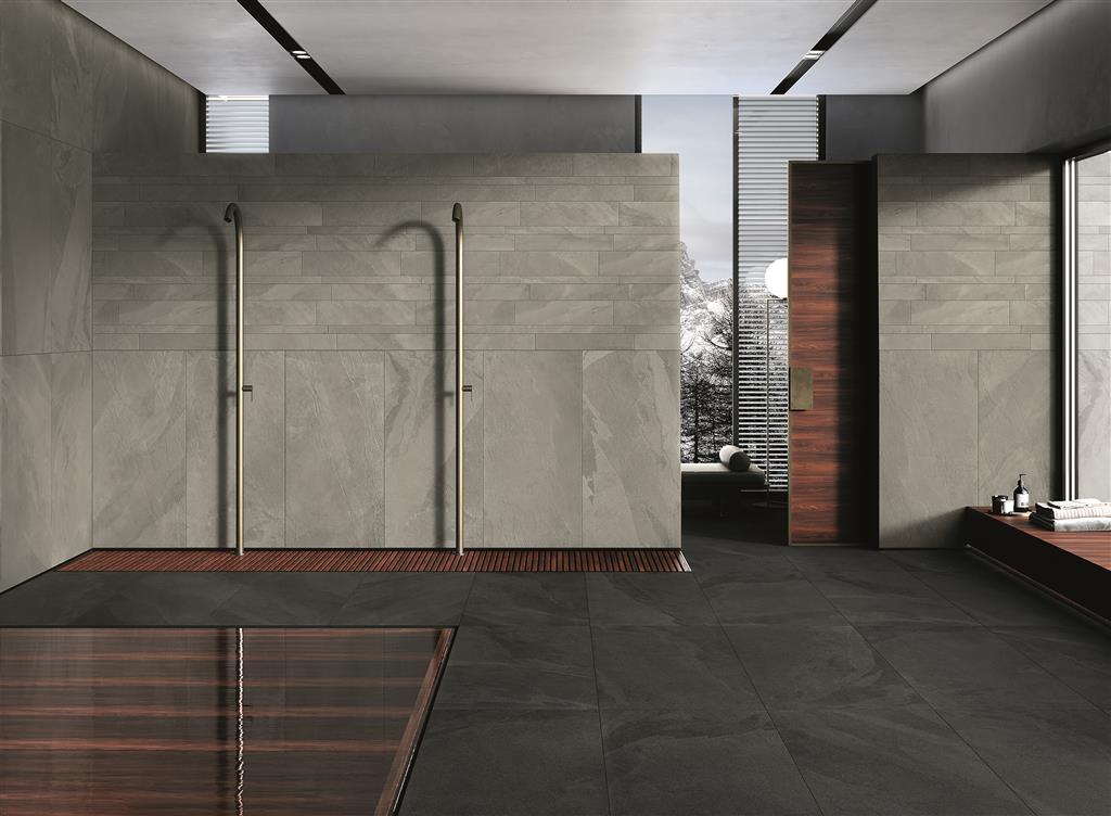 Unicom Starker Brazilian slate Silk grey Plank mozaïek mat - tegel in grijs (foto 2)