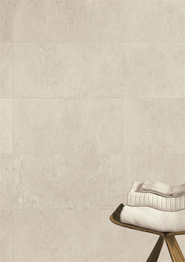 Unicom Starker Evostone Ivory Texture decortegel mat - kleur wit (foto 2)