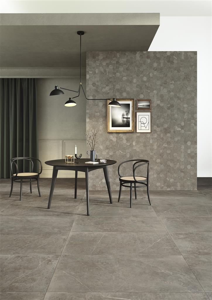 Unicom Starker Evostone Natural Hexagon mozaïek mat - tegel in grijs (foto 2)