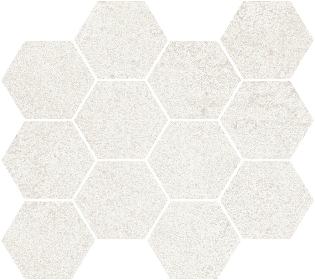 Unicom Starker Living Caolino Hexagon mozaïek mat - tegel in wit (foto 2)