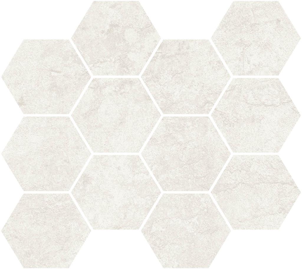 Unicom Starker Living Caolino Hexagon mozaïek mat - tegel in wit (foto 3)