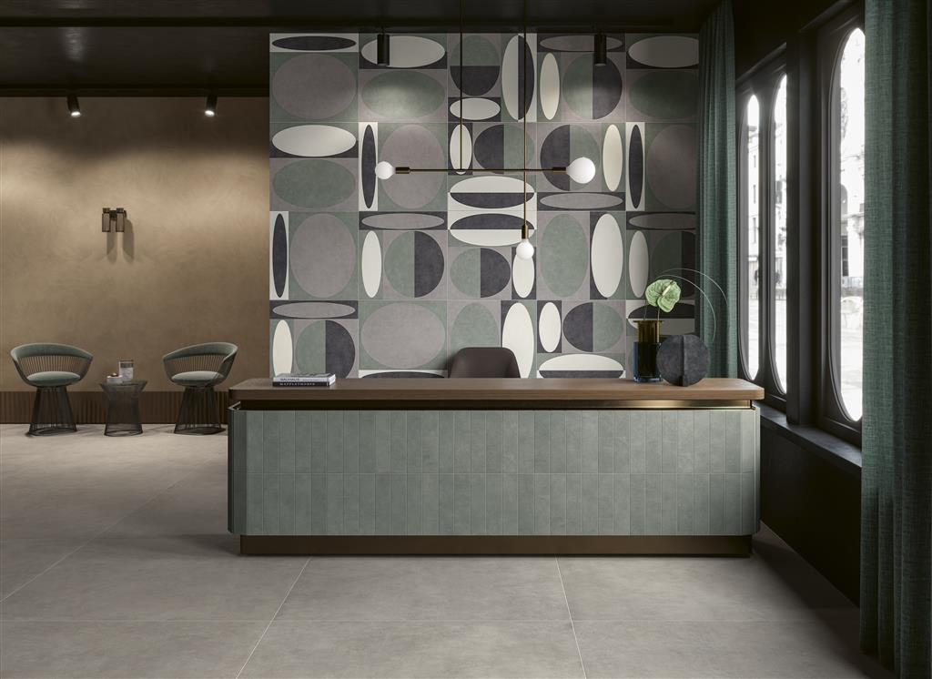 Unicom Starker Living Ellisse Salvia decortegel mat - kleur groen (foto 2)