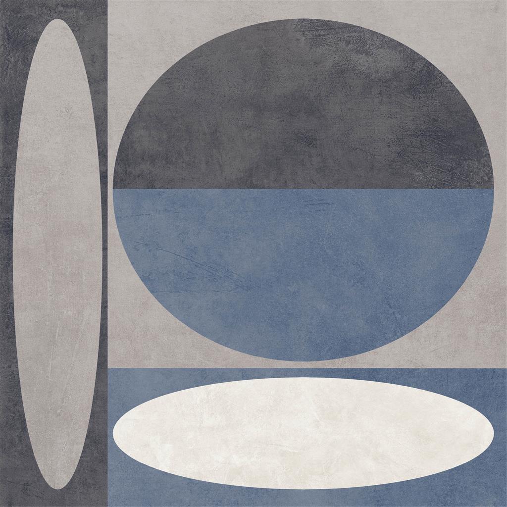 Unicom Starker Living Ellisse Zaffiro decortegel mat - kleur blauw