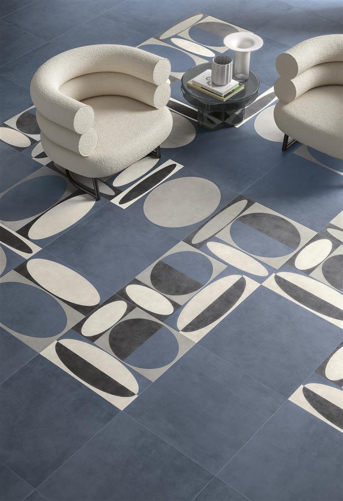 Unicom Starker Living Ellisse Zaffiro decortegel mat - kleur blauw (foto 2)