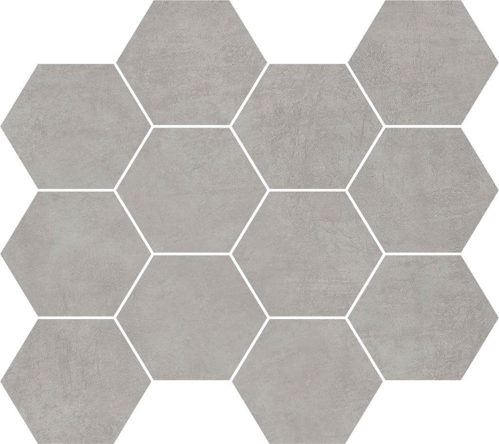 Unicom Starker Living Piombo Hexagon mozaïek mat - tegel in grijs (foto 2)