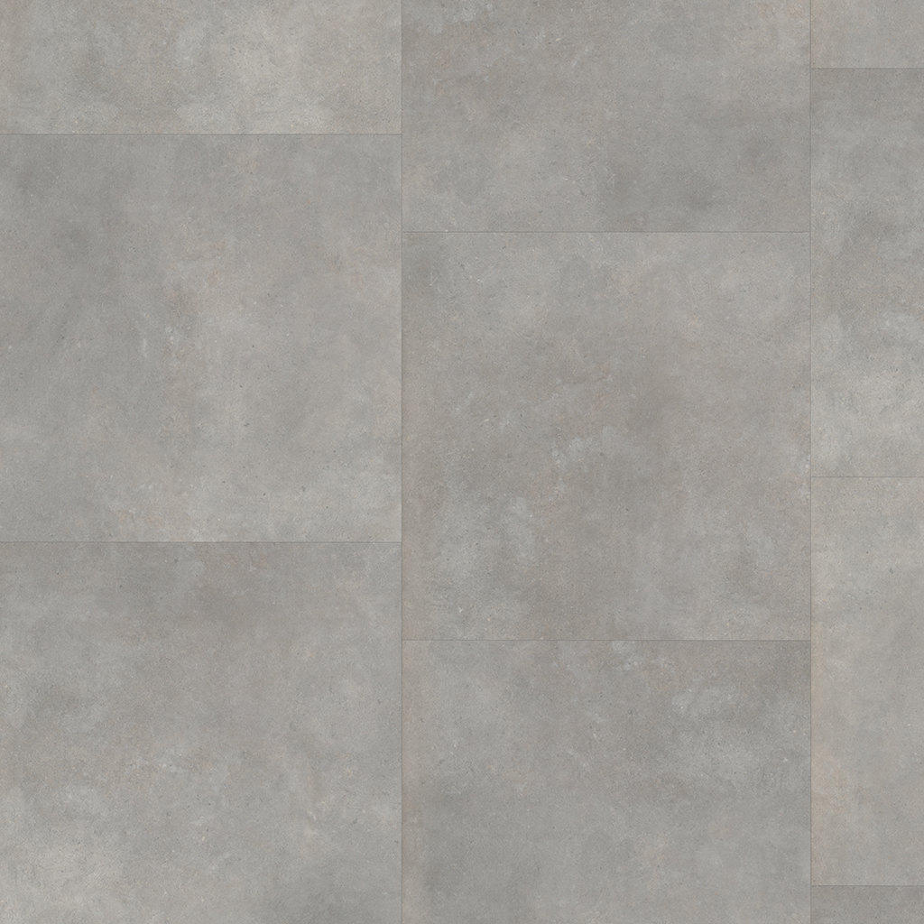 Victoria click SRC light grey - PVC vloer in grijs, tegelformaat