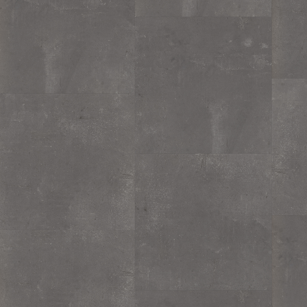 Westminster click SRC dark grey - PVC vloer in antraciet, tegelformaat