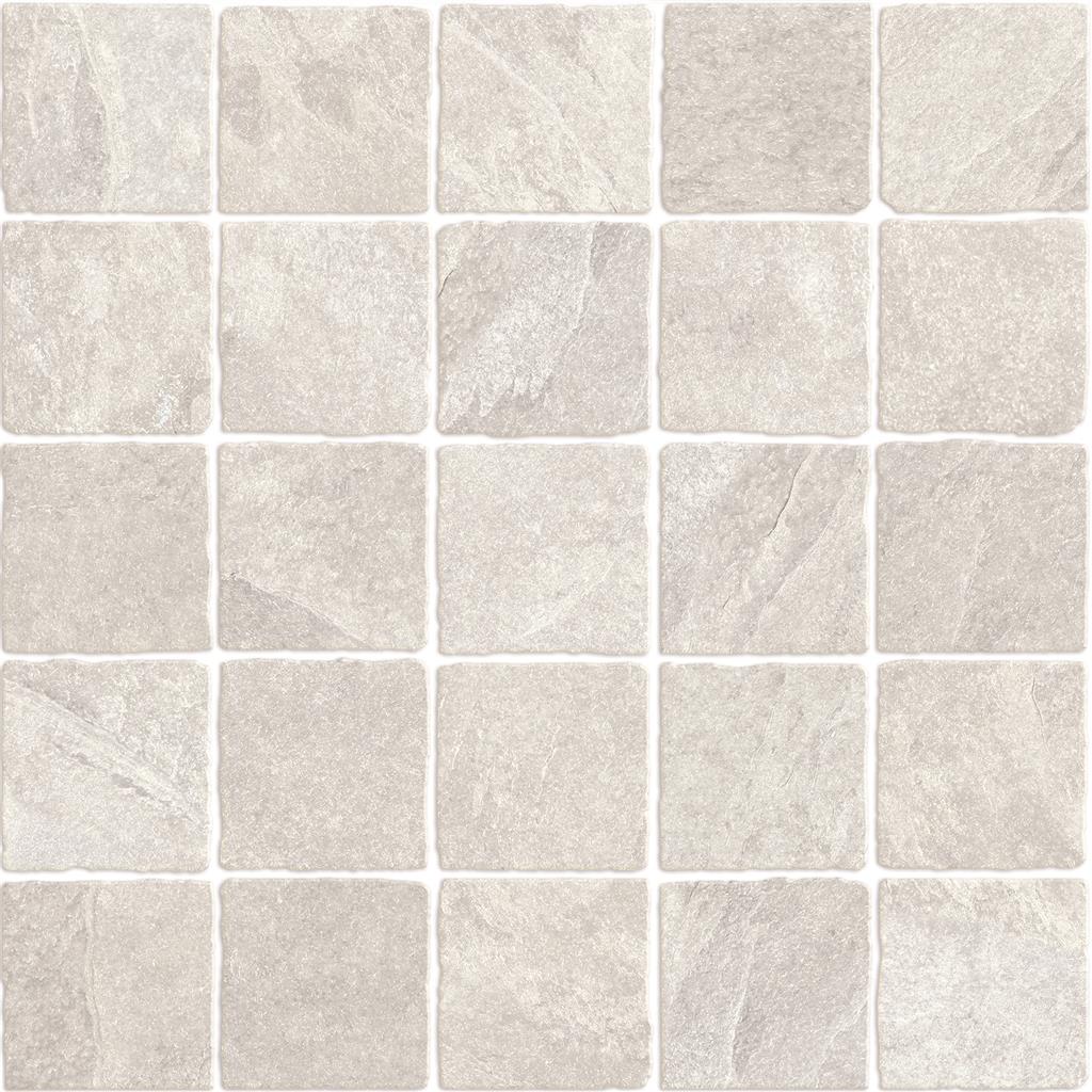 White Natural 5x5 28,5x28,5 Mosaic DEW 113-2 - tegel in wit, mozaïek