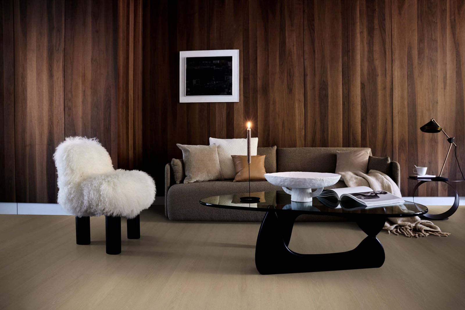 Wide board dryback warm natural - PVC vloer in naturel eiken, rechte planken (foto 3)